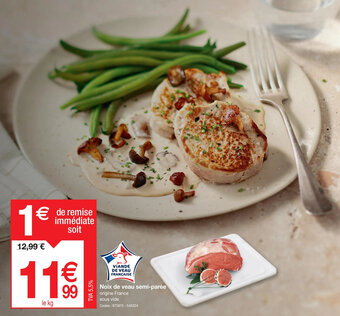 Noix de veau semi-parée