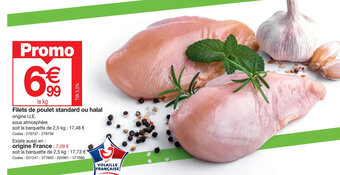 Promocash Filets de poulet standard ou halal offre