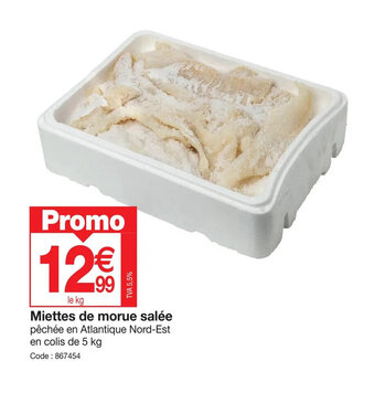 Miettes de morue salée
