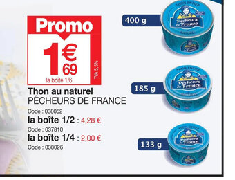Promocash Thon au naturel offre