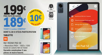 E.Leclerc TABLETTE offre