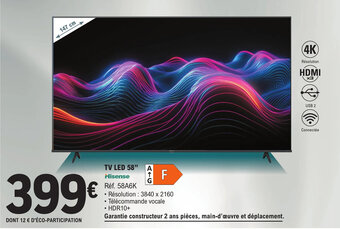 E.Leclerc TV LED 58" Hisense offre