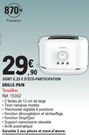 E.Leclerc GRILLE-PAIN offre