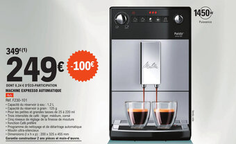 E.Leclerc MACHINE EXPRESSO AUTOMATIQUE offre