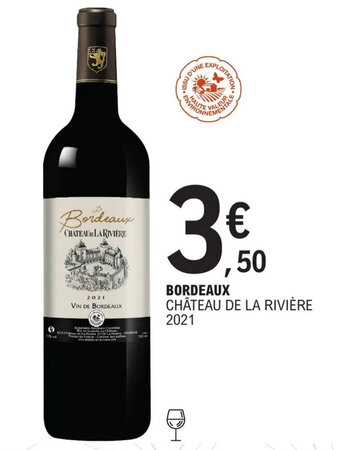 E.Leclerc BORDEAUX CHÂTEAU DE LA RIVIÈRE offre