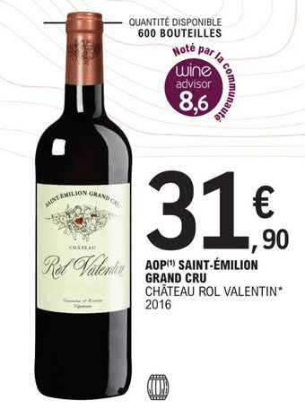 E.Leclerc AOP SAINT-ÉMILION GRAND CRU offre