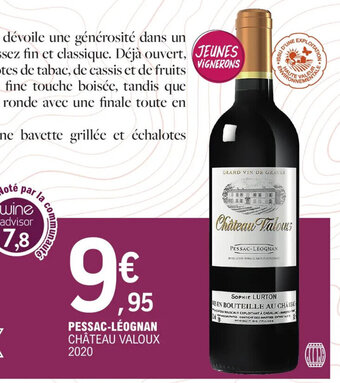 E.Leclerc PESSAC-LÉOGNAN CHÂTEAU VALOUX 2020 offre