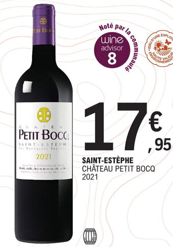 E.Leclerc SAINT-ESTÈPHE CHÂTEAU PETIT BOCQ 2021 offre