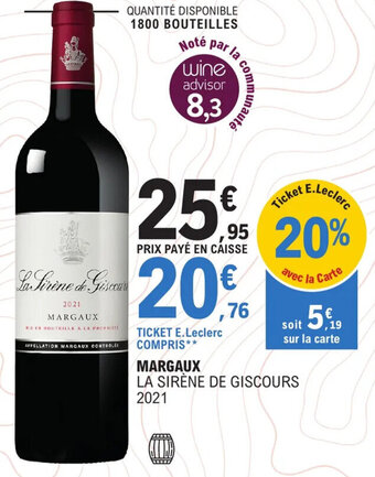 E.Leclerc MARGAUX offre