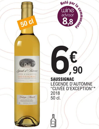 E.Leclerc SAUSSIGNAC LÉGENDE D'AUTOMNE "CUVÉE D'EXCEPTION"* offre