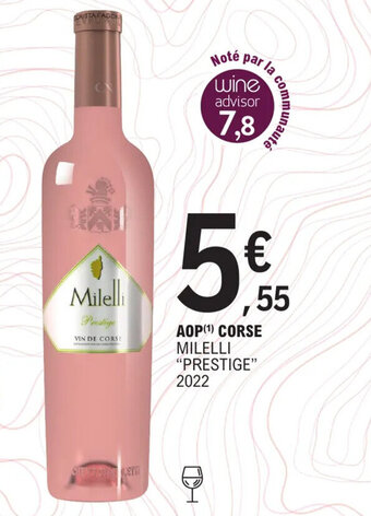 E.Leclerc AOP(¹) CORSE MILELLI "PRESTIGE" 2022 offre