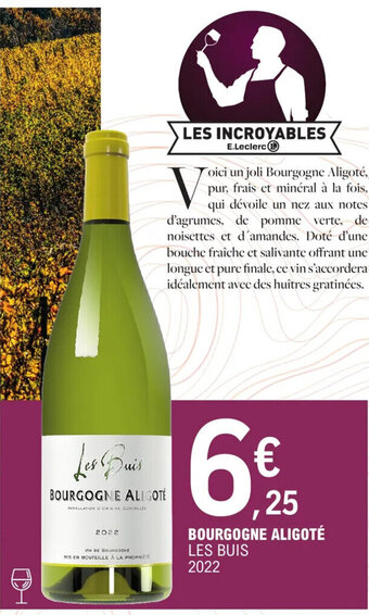 BOURGOGNE ALIGOTÉ LES BUIS 2022