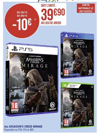 Jeu ASSASSIN'S CREED MIRAGE