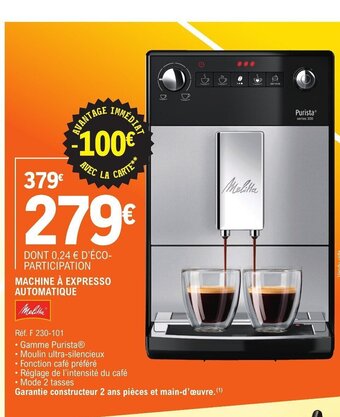 E.Leclerc MACHINE À EXPRESSO AUTOMATIQUE offre