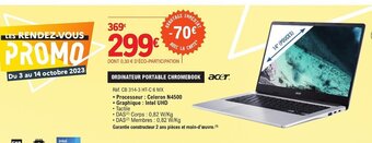 E.Leclerc ORDINATEUR PORTABLE CHROMEBOOK offre