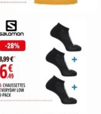 Intersport 8 CHAUSSETTES EVERYDAY LOW 3-PACK offre