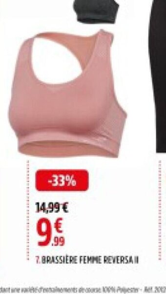 Promo 7. BRASSIERE FEMME REVERSA II chez Intersport