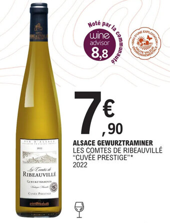 ALSACE GEWURZTRAMINER LES COMTES DE RIBEAUVILLÉ "CUVÉE PRESTIGE"* 2022
