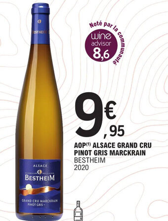 E.Leclerc AOP (¹) ALSACE GRAND CRU PINOT GRIS MARCKRAIN offre