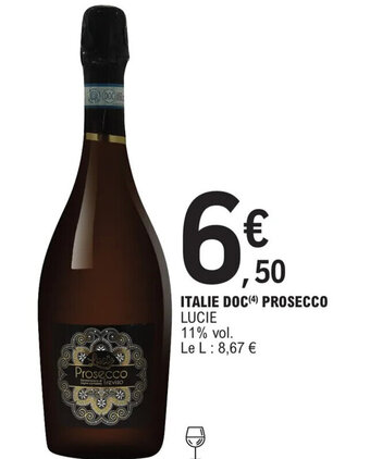 E.Leclerc ITALIE DOC (4) PROSECCO LUCIE offre