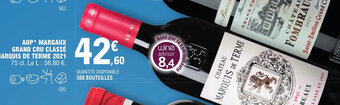 E.Leclerc AOP* MARGAUX GRAND CRU CLASSÉ CHÂTEAU MARQUIS DE TERME 2021 offre