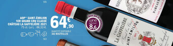 E.Leclerc AOP* SAINT-ÉMILION 1ER GRAND CRU CLASSÉ CHÂTEAU LA GAFFELIÈRE 2021 offre