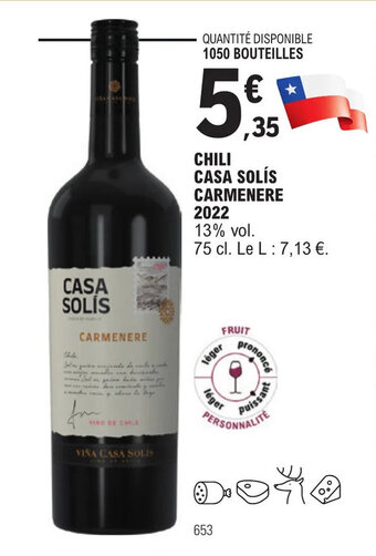 CHILI CASA SOLĂS CARMENERE