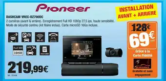 Autobacs Dashcam Vrec-dz700dc Pioneer offre
