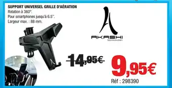 Autobacs Support Universel Grille D'aération Akashi offre