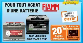 Autobacs Batterie Fiamm offre