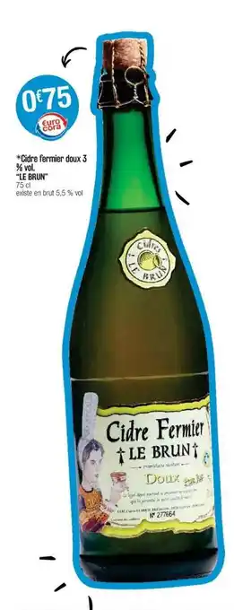 Cora x Carrefour Cidre Ferrier Doux 3% Vol offre