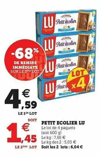 Hyper U Petit écolier Lu offre