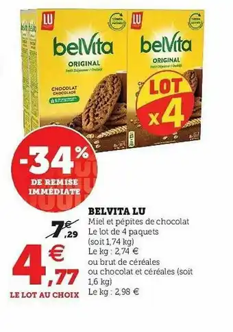 Hyper U Belvita Lu offre