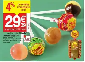 Sucettes Goûts Fruits