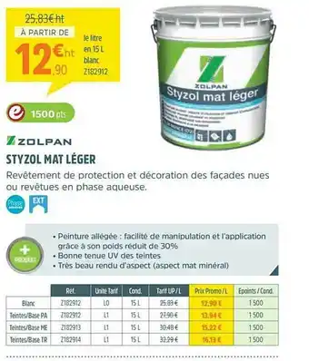 Styzol Mat Léger Zopan