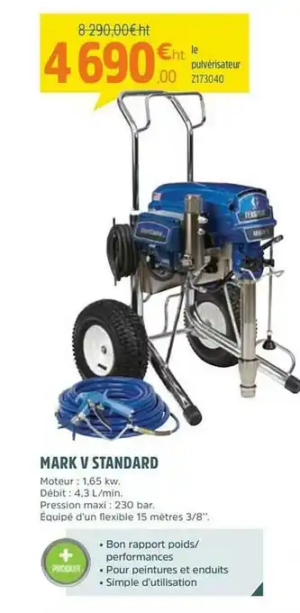 Zolpan Pulvérisateur Mark V Standard offre