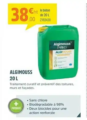 Zolpan Algimouss 20 L offre