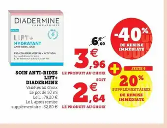 Soin Anti-Rides Lift+ Diabermine