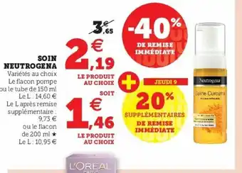 Super U Soin Neutrogena offre