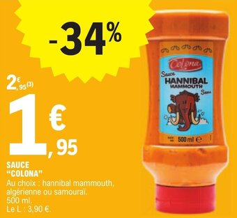 E.Leclerc SAUCE "COLONA" offre