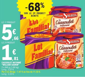 CASSOULET MITONNÉ "WILLIAM SAURIN"