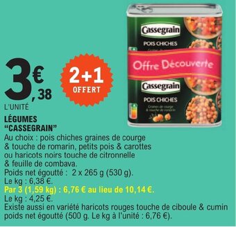 LÉGUMES "CASSEGRAIN"