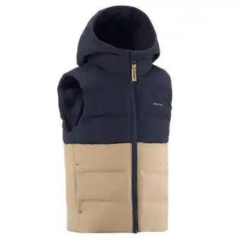 Decathlon Doudoune sans manches de randonnée beige et bleue - enfant 2-6 ans offre