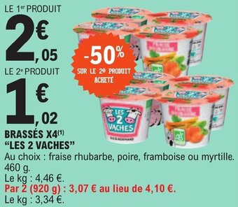 E.Leclerc BRASSÉS X4(¹) "LES 2 VACHES" offre