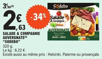 E.Leclerc SALADE & COMPAGNIE AUVERGNATE(²) "SODEBO" offre