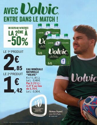 E.Leclerc EAU MINÉRALE NATURELLE "VOLVIC" offre