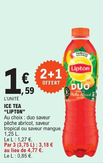 E.Leclerc ICE TEA "LIPTON" offre