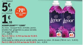 E.Leclerc ASSOUPLISSANT(2)(³) "LENOR" offre