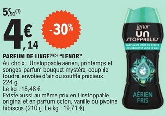 E.Leclerc PARFUM DE LINGE (4)(5) "LENOR" offre