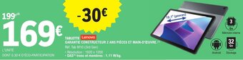 E.Leclerc TABLETTE Lenovo offre